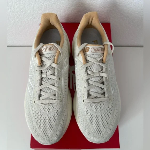 New Balance Cream Athletic Shoes - Picture 2 of 5